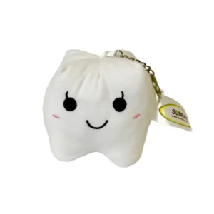 Porte-clés peluche grande dent